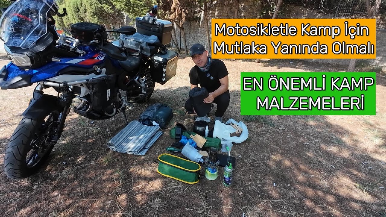 Kamp İçin En Önemli Malzemeler | Motosikletle Kamp İçin Mutlaka Yanına Alman Gereken Kamp Aletleri