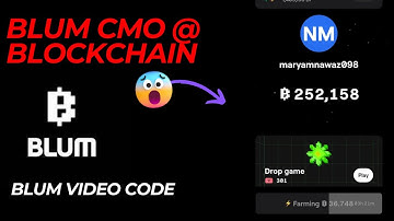 Blum CMO @ Blockchain Video code | Blum code | Blum verify code | Blum new code