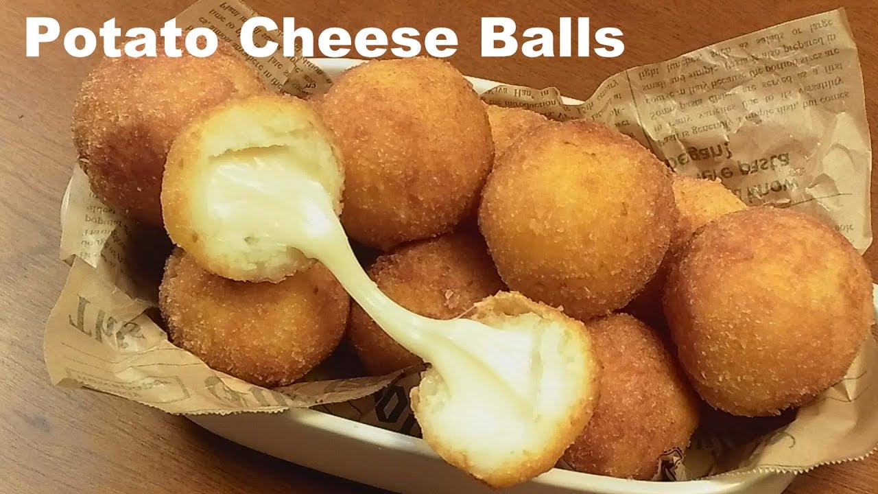 Potato Cheese Balls ポテトチーズボール：モッツァレラチーズとじゃがいも YouTube