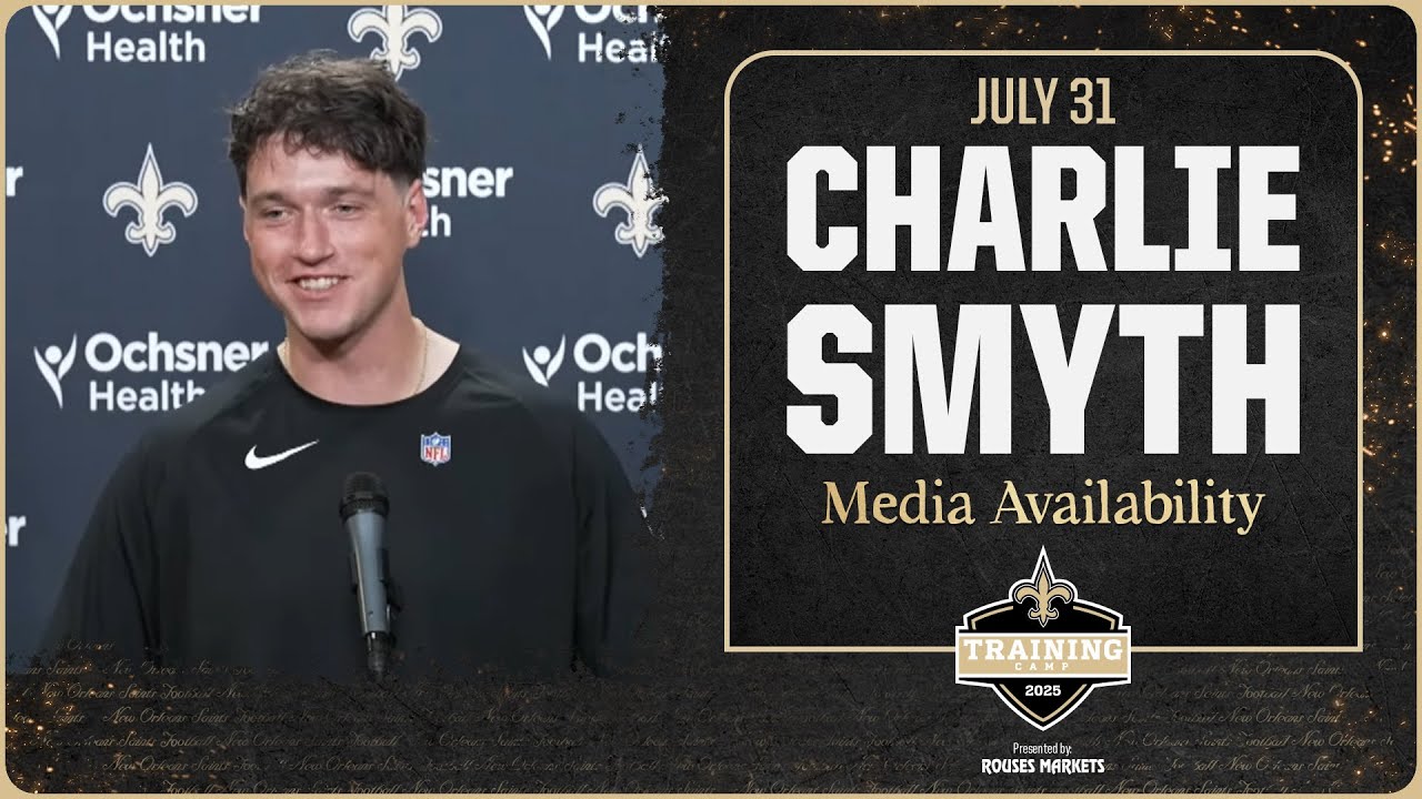 Charlie Smyth on working w/ John Carney, his camp | Saints Training Camp 2025