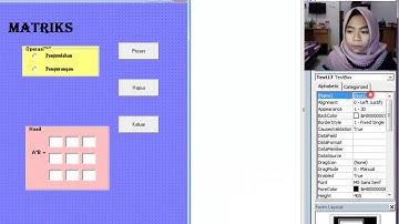 Tutorial Pembuatan Aplikasi Penjumlahan dan Pengurangan Matriks