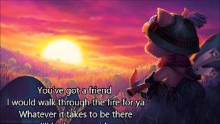 Vignette de la vidéo "Natalia Druyts - you've got a friend (lyrics)"