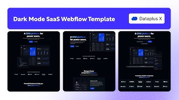 Dark Mode SaaS Webflow Template | Dataplus X - BRIX Templates