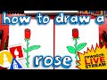 How To Draw A Rose For Mother's Day!
