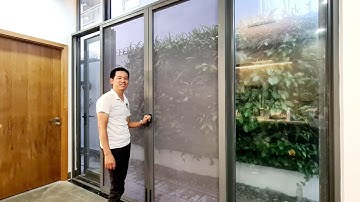 Cửa Lưới Chống Muỗi Dạng Lùa An Toàn