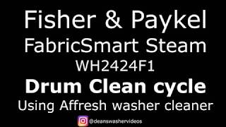 Fisher & Paykel FabricSmart Steam Drum Clean cycle WH2424F1