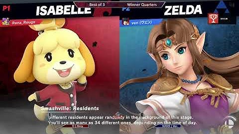Lagspike 25 - Winners Quarters - TJ | Nery (Isabelle) vs SUGOI | Ven (Zelda)