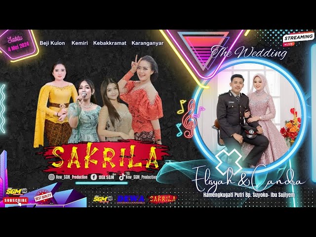 🔴📡Live Stream Elisyah u0026 Candra || SAKRILA Musik || DEWA Audio || New SGM Production FullHD A1 class=