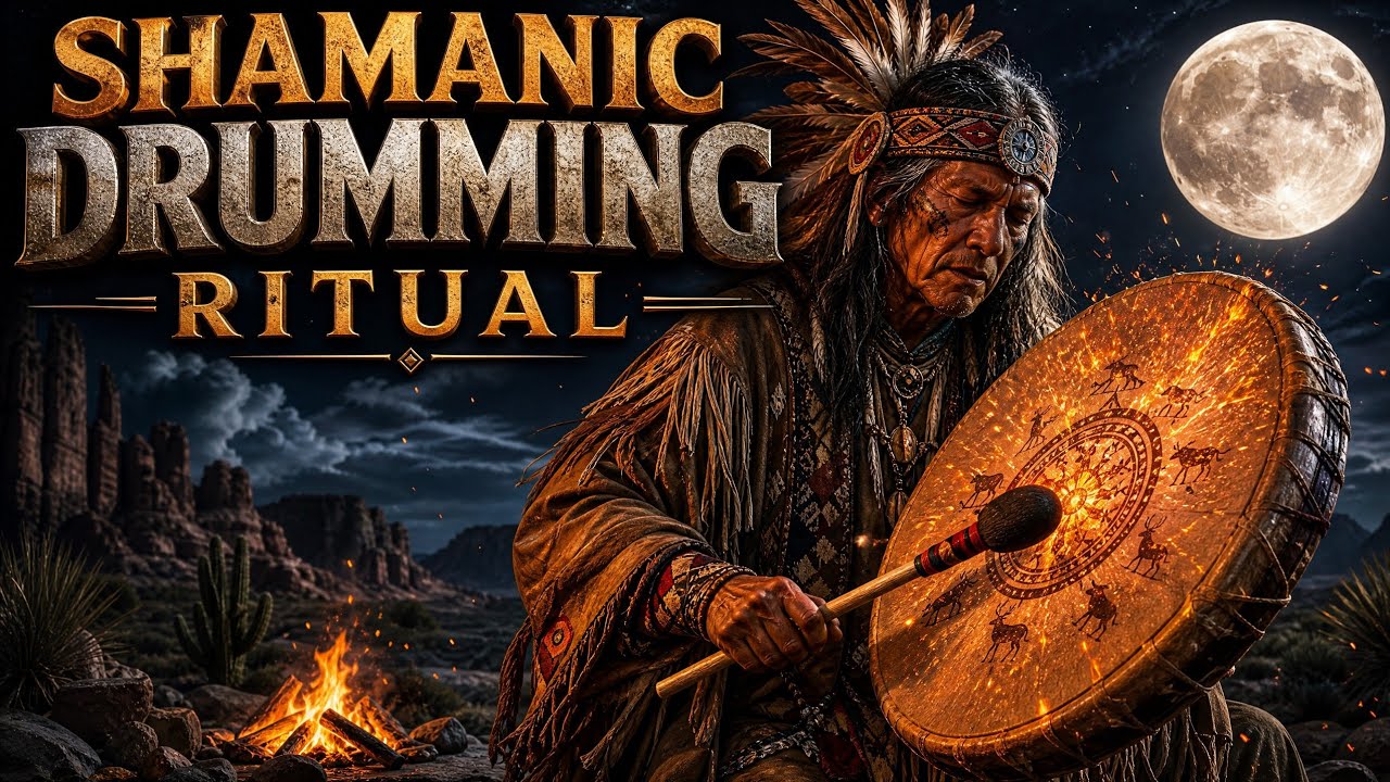 Deep Shamanic Drumming Ritual | 60 BPM Heartbeat Meditation | Ancestral ...