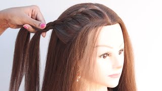 3 dazzling hairstyle for bride sister | open hairstyle for wedding
