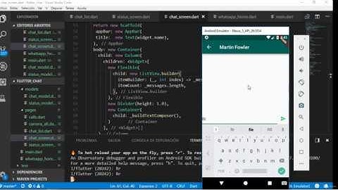 Master Flutter Dart De cero a experto - Flutter WhatsApp CLONE - 17 ChatMessage en ListView
