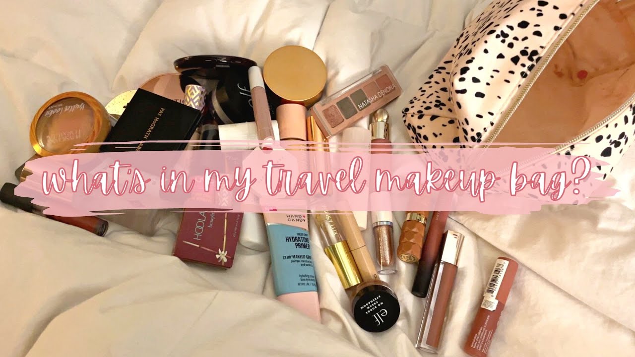 WHAT'S IN MY TRAVEL MAKEUP BAG?? YouTube