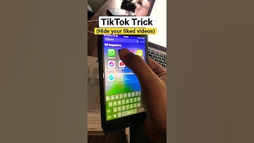 TikTok Trick To Hide Liked Videos #shorts