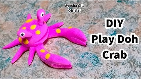 DIY Play Doh Crab | Play Doh Craft | Play Doh Animal | Clay Crab Making | Ayesha Gill Official