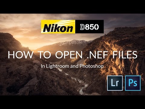 How to open Nikon D850 .nef files in Adobe Lightroom and Photoshop