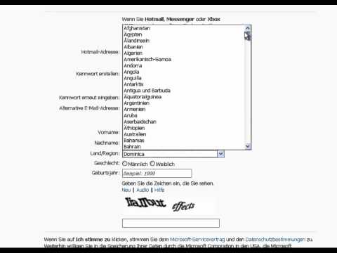Email Adresse in Hotmail erstellen