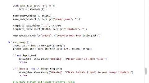 Implement Prompt Serialization for Saving and Loading Prompts EX NO 4