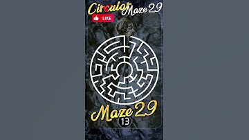 Circular mazes Maze 29 #hiddenpuzzles #mazes