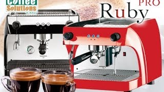 Cafetera Ruby Pro 1 grupo Café de Calidad Professional Con un Diseño  Moderno - YouTube