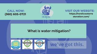 What is water mitigation?