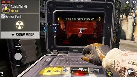 NUCLEAR BOMB-Call of duty mobile game | Nuke in crossfire map codm | Callofduty