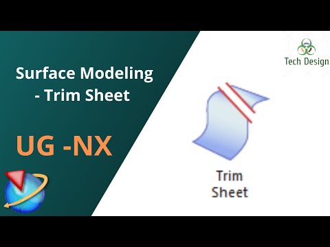 Unigraphics NX-Basics of Surface Modeling || Trim Sheet for beginners