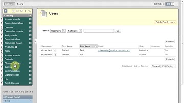 Blackboard - Hide Course