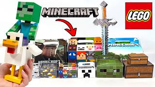 Mystery LEGO Minecraft TINY TAKEOVER MOBS | Blind Bags unboxing!