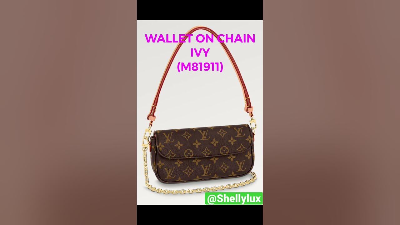 NEW LOUIS VUITTON WALLET ON CHAIN IVY (PREVIEW) #louisvuitton #shorts  #shortvideo 