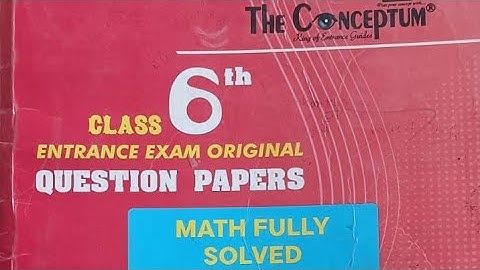 Question paper 2020-21solution | Class 6 amu entrance| Maths Q. 56-70 part 1