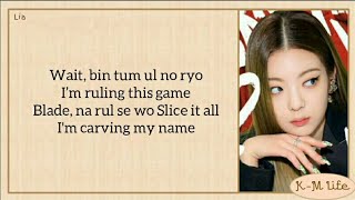 ITZY - 'Weapon' [Easy Lyrics]