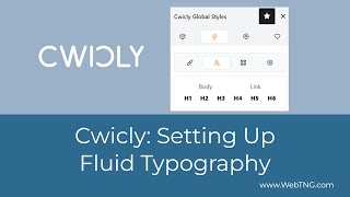 Cwicly: Setting Up Fluid Typography