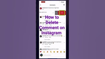 how to delete a comment on Instagram/ how to remove a comment on Instagram
