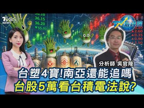 台塑4寶我的寶!南亞創高追?台郡.台虹漲停.國巨起飛?台股5萬看台積電法說?20261014｜#主播張蕙纖 #分析師吳官隆｜T台最錢線 PODCAST｜TVBS新聞 @TVBSNEWS01