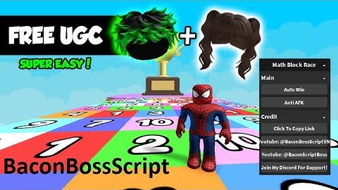 CHECK PIN COMMENT [FREE UGC] Math Block Race OP SCRIPT (AUTO WIN NO KICK)