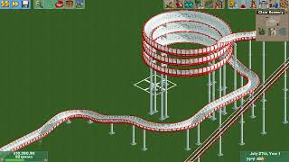 RollerCoaster Tycoon 2 (2002) 4k PC Gameplay - Bob Sled Crashes