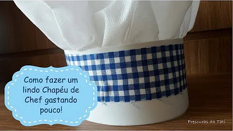 Qual é o nome do chapéu de cozinheiro?