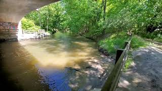 Ford Field Park - Parkway Trail - Dearborn MI along Rouge River 5/26/2025 Memorial Day Ford Field Park Dearborn Mi