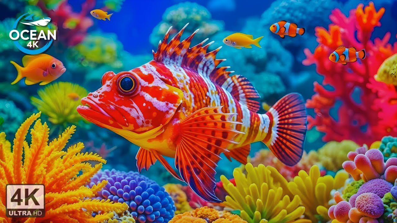 Aquarium Sounds & Visuals for Insomnia 💤 | Deep Relaxation & Melatonin Activation