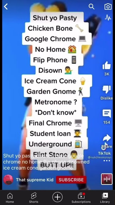 Shut yo pasty chicken bone