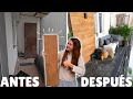 Remodelación TERRAZA PEQUEÑA😱 (PASO A PASO)🔨 CON POCO DINERO💲💸