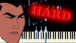 Video thumbnail of "MULAN - I'LL MAKE A MAN OUT OF YOU - Piano Tutorial"