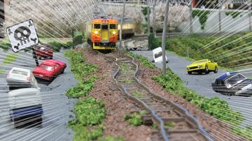 【ネタ･ｶﾞｯﾀｶﾞﾀ】Nゲージ ヘロヘロ線路モジュール 走行シーン集