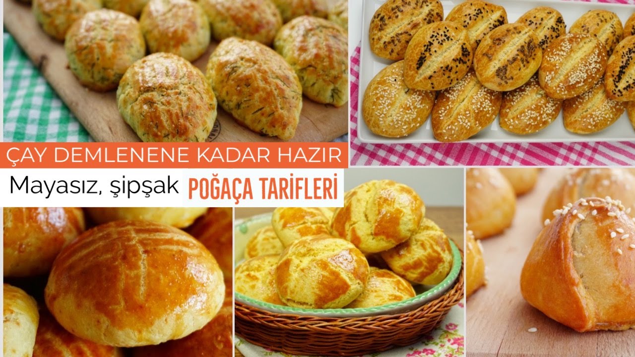 Çay demlenene kadar hazır Mayasız şipşak poğaça tarifleri/Figen Ararat
