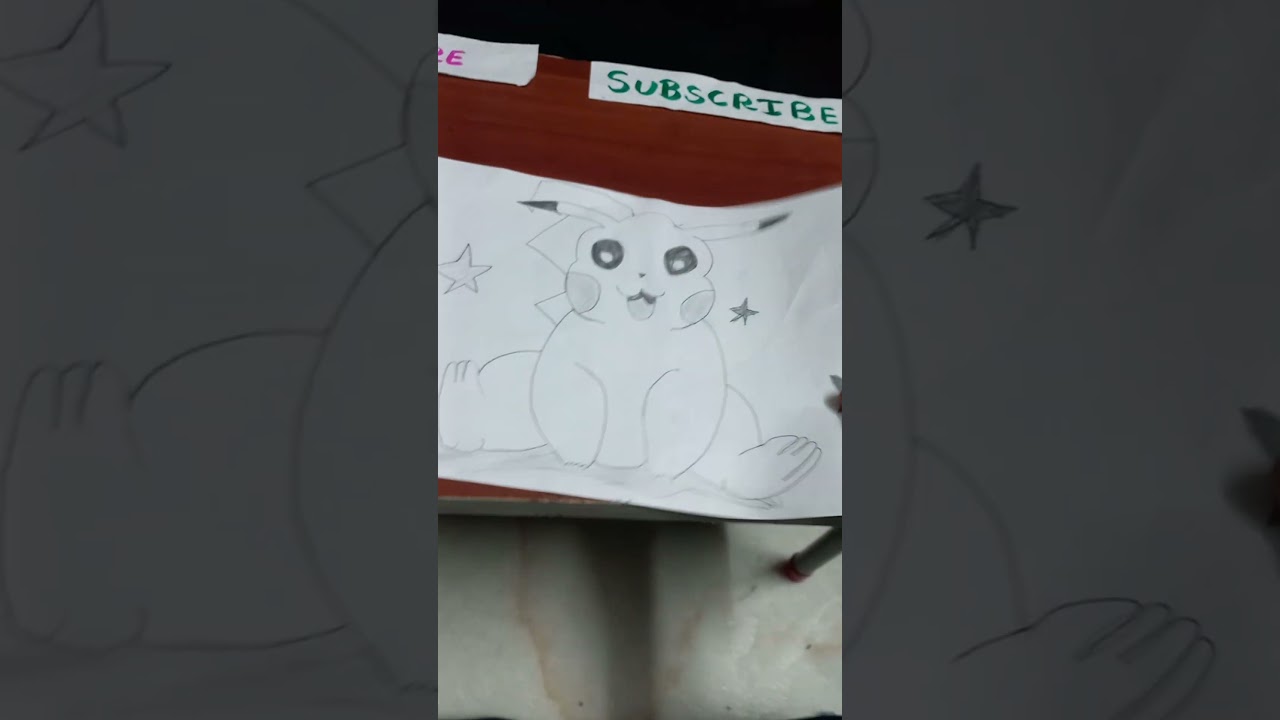 easy Pikachu drawing 💯 🙏 😁