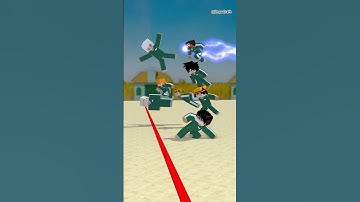 Herobrine And His Anime Friends Play Squid Game #shorts #helpherobrine #gojo  #goku #naruto #ichigo
