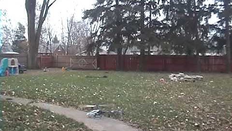 Trex  450SA Playin in the Backyard