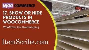 How to hide products in Woocommerce