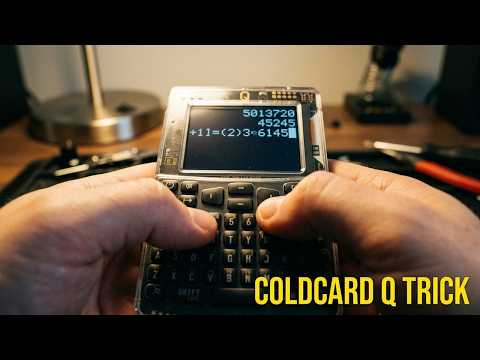 COLDCARD Q Stealth mode using the Calculator login