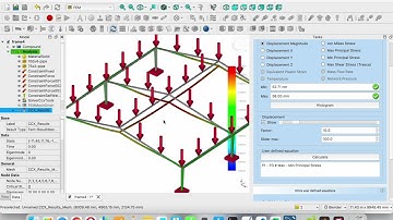 Frame FEM Analysis and Visualisation in FreeCAD